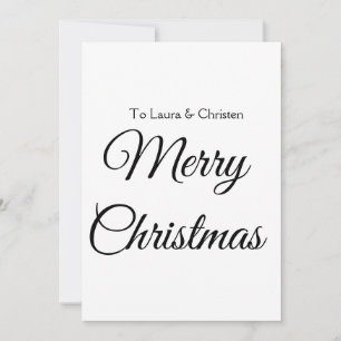 Invitation Joyeux Noël ajoutez nom texte cadeau personnalisé
