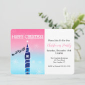 Invitation Joyeux Noël Big Ben avec Père Noël (Debout devant)