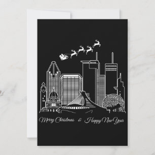 Invitation Joyeux Noël Bonne année Montréal Canada