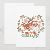 Invitation Joyeux Noël cadeau de Noël (Devant / Derrière)