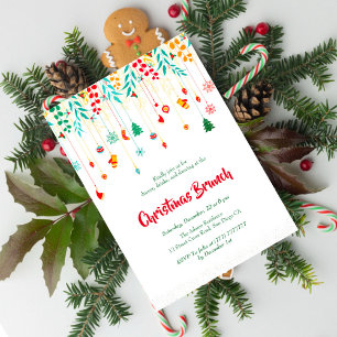 Invitation Joyeux Noël Chaussettes d'hiver Fête de vacances