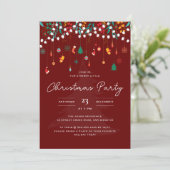 Invitation Joyeux Noël Chaussettes d'hiver Fête de vacances (Debout devant)