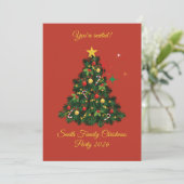 Invitation Joyeux Noël Classique (Debout devant)