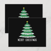 Invitation Joyeux Noël Classique (Devant / Derrière)