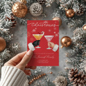 Invitation Joyeux Noël Cocktail Salon de fête