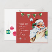 Invitation Joyeux Noël Conception de Cadeau de Fêtes de Fin d (Devant / Derrière)