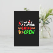 Invitation Joyeux Noël Cookie Baking Crew Funny Baking Ba (Debout devant)