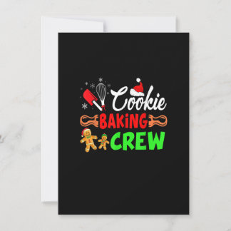 Invitation Joyeux Noël Cookie Baking Crew Funny Baking Ba