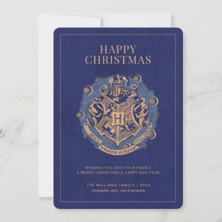 Invitation Joyeux Noël | Crest HOGWARTS™