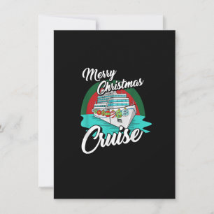Invitation Joyeux Noël Croisière Pyjama Cool X-Mas Vacances