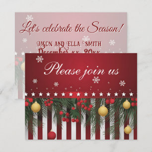 Invitation Joyeux Noël de (votre famille)