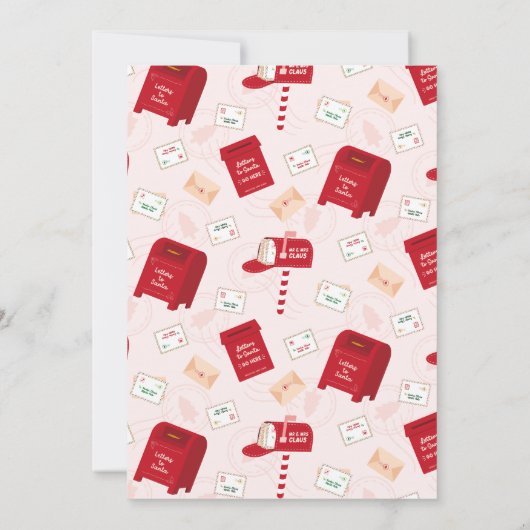 Invitation Joyeux Noël du pôle Nord (Dos)