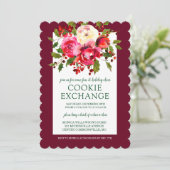 Invitation Joyeux Noël | Échange de cookies de vacances (Debout devant)