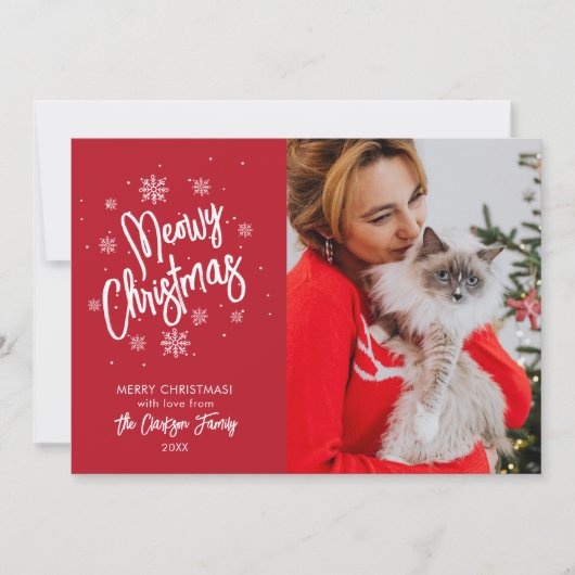 Invitation Joyeux Noël en flocon de neige pour animaux de com (Devant)