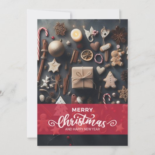 Invitation Joyeux Noël et Bonne Année (Devant)