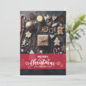 Invitation Joyeux Noël et Bonne Année (Debout devant)