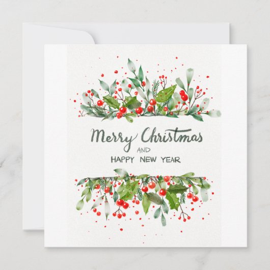 INVITATION JOYEUX NOËL ET BONNE ANNÉE (Devant)