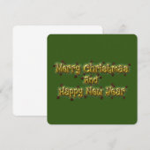 Invitation Joyeux Noël Et Bonne Année (Devant / Derrière)
