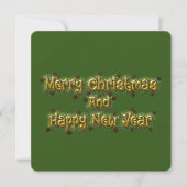 Invitation Joyeux Noël Et Bonne Année (Devant)