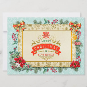 Invitation Joyeux Noël et Bonne Année Avec Amour