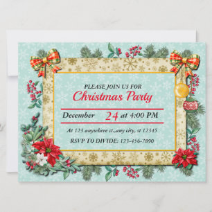 Invitation Joyeux Noël et Bonne Année Avec Amour