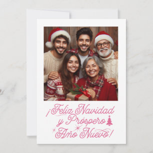 Invitation Joyeux Noël et Bonne Année avec Photo