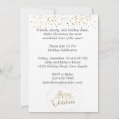 Invitation Joyeux Noël et Nouvel An ! 20XX Silver Luxury (Dos)
