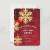 Invitation Joyeux Noël Festif vacances Conception cadeau (Devant)