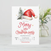 Invitation Joyeux Noël Fête Cocktail (Debout devant)