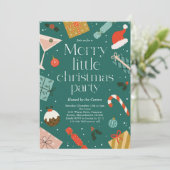 Invitation Joyeux Noël Fête Fête de Noël (Debout devant)