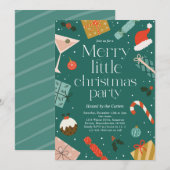 Invitation Joyeux Noël Fête Fête de Noël (Devant / Derrière)