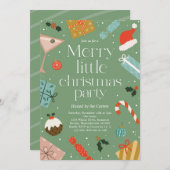 Invitation Joyeux Noël Fête Fête de Noël (Devant / Derrière)