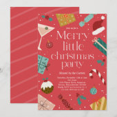 Invitation Joyeux Noël Fête Fête de Noël (Devant / Derrière)