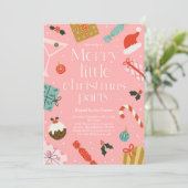 Invitation Joyeux Noël Fête Fête de Noël (Debout devant)