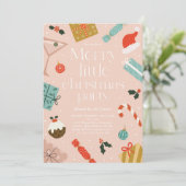 Invitation Joyeux Noël Fête Fête de Noël (Debout devant)