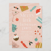 Invitation Joyeux Noël Fête Fête de Noël (Devant / Derrière)