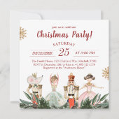 Invitation Joyeux Noël Fête Nutcracker Thème (Devant)