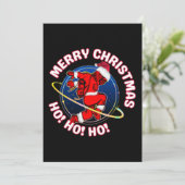 INVITATION JOYEUX NOËL FUNNY SPACE ASTRONAUTE (Debout devant)