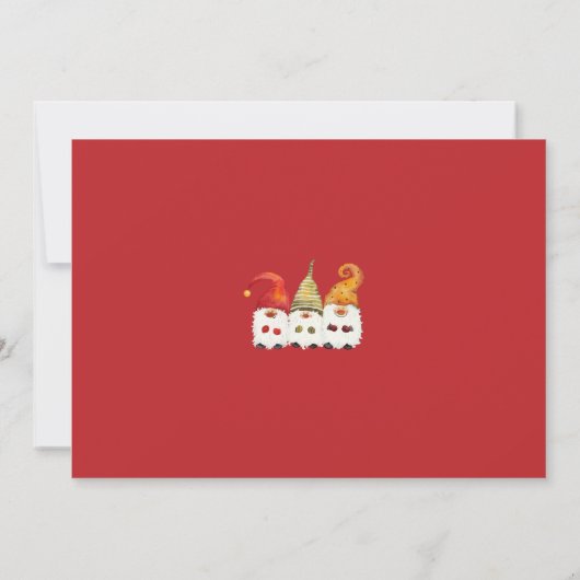 Invitation Joyeux Noël Gnomes Business Party (Dos)