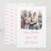 Invitation Joyeux Noël Grand-mère (Devant / Derrière)