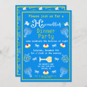 Invitation Joyeux Noël Hanoukka (Devant / Derrière)