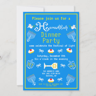 Invitation Joyeux Noël Hanoukka