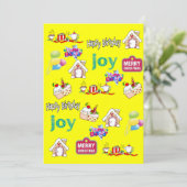 Invitation Joyeux Noël Joyeux Anniversaire (Debout devant)
