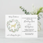 Invitation Joyeux Noël Joyeux Labrador Joyeux Labrador Retrie (Debout devant)