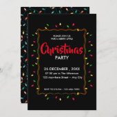 Invitation Joyeux Noël Joyeux Noël Fête (Devant / Derrière)