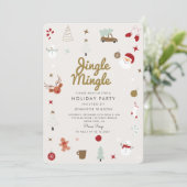 Invitation Joyeux Noël Joyeux Noël Jingle Mingle (Debout devant)