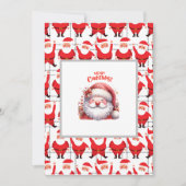 Invitation Joyeux Noël mignon santaclaus cadeau pour les amis (Devant)