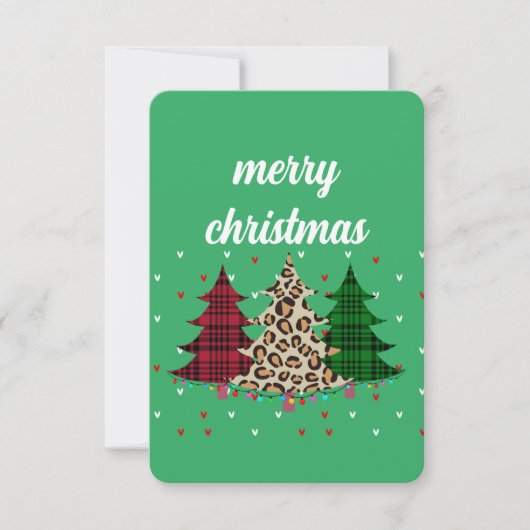 Invitation Joyeux Noël moderne & élégant (Devant)