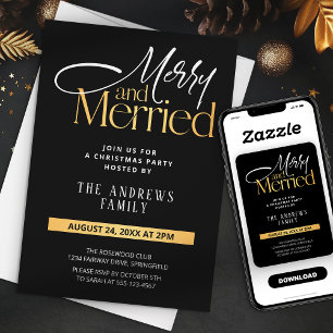 Invitation Joyeux Noël & Nouveaux Mariés 