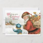 Invitation Joyeux Noël par Ellen Clapsaddle (Devant)